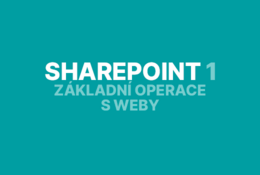 SharePoint Online 1: základní práce s weby